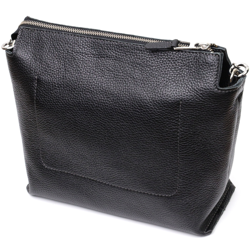 Сумка Grande Pelle З натуральної шкіри Чорна (11655) - зображення 2