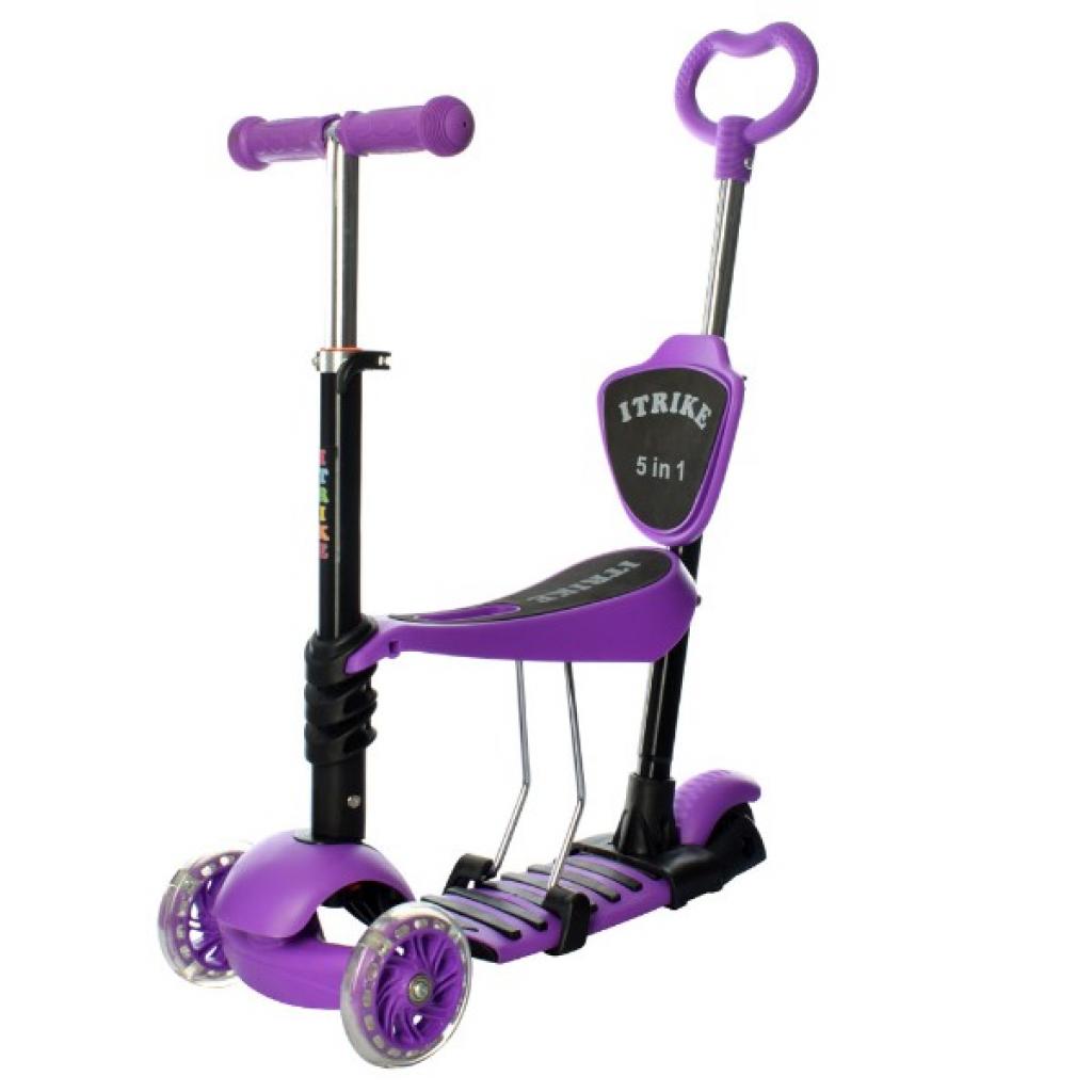Самокат iTrike Maxi 5 в 1 фіолетовий (JR 3-026-K violet) - зображення 1