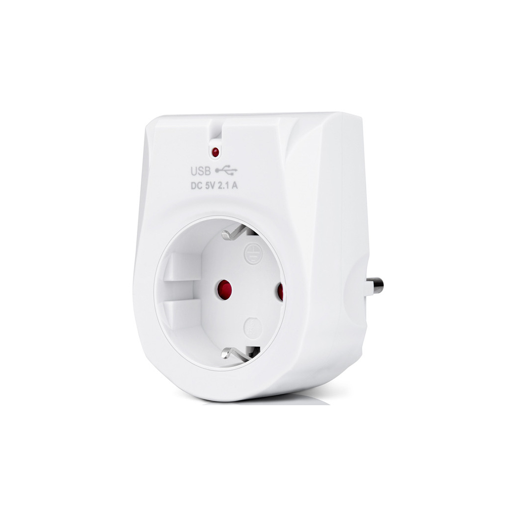 Зарядний пристрій REAL-EL 2*USB 10W (CS-25) - зображення 1