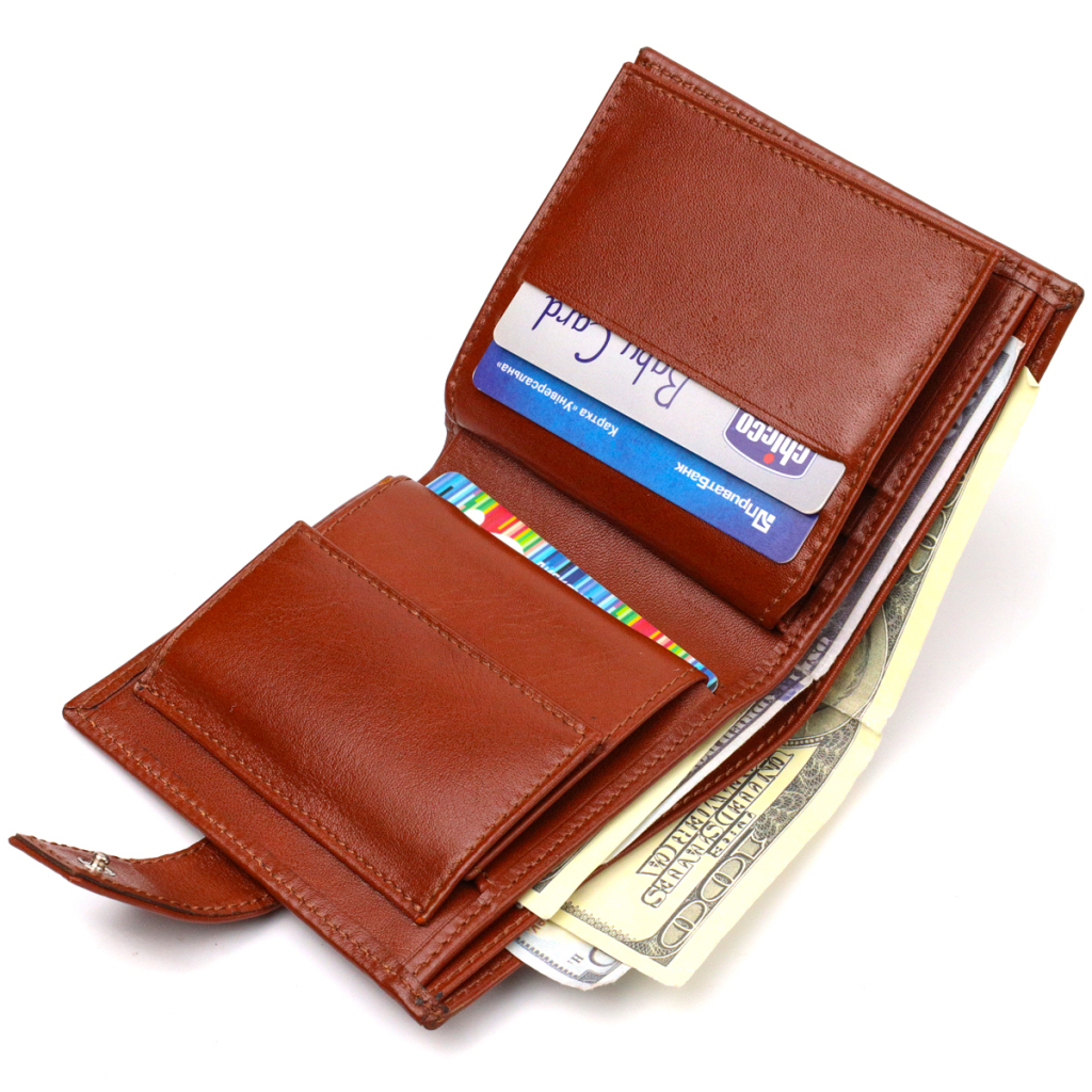 Гаманець Canpellini З натуральної шкіри Коричневий (21743) - зображення 7