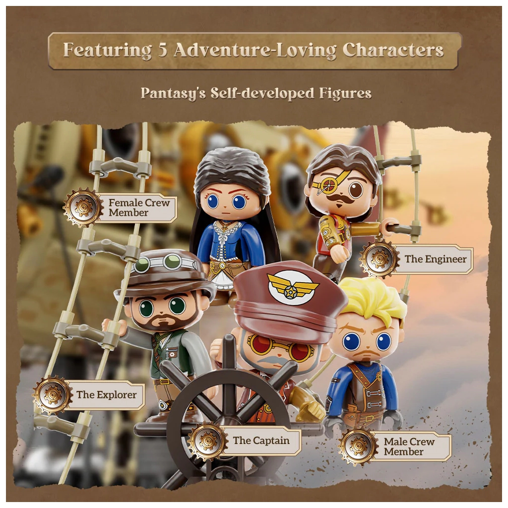 Конструктор Pantasy Original Дирижабль Steampunk (85021) - зображення 4