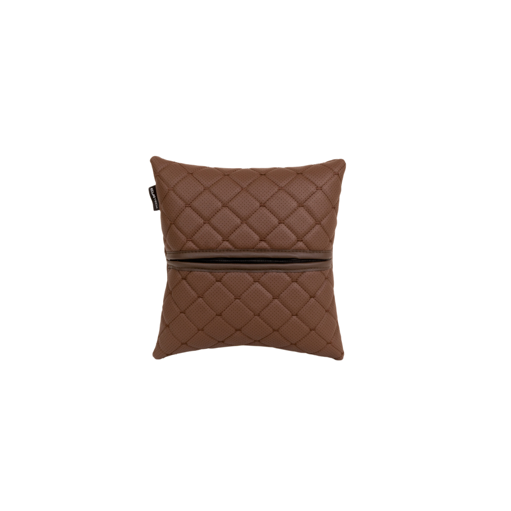 Подушка EVAtech ECO 30x30 см коричнева з коричневою ниткою (SPSCSZZ) - зображення 2