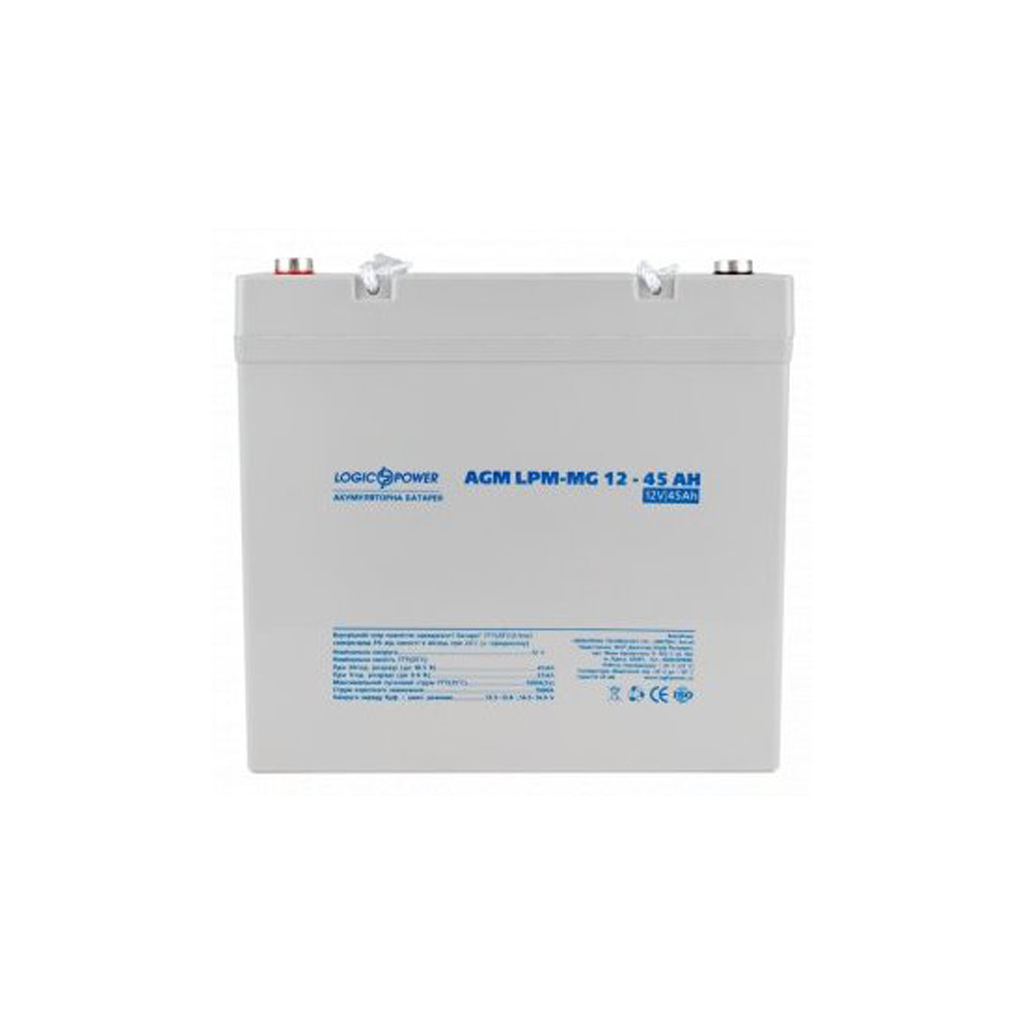 Батарея до ДБЖ LogicPower LPM MG 12В 45Ah (6559) - зображення 2