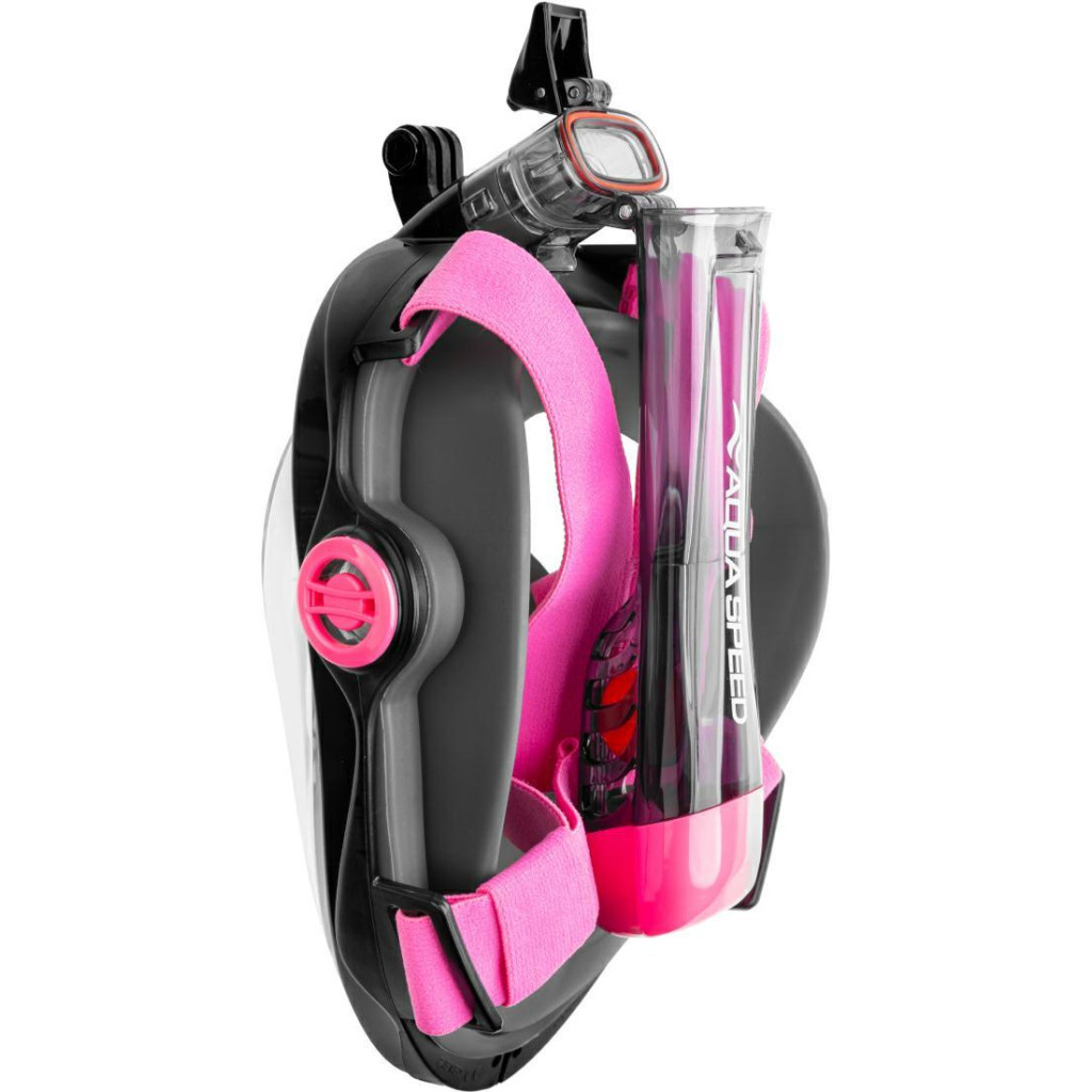 Маска для плавання Aqua Speed Spectra 2.0 9912 чорний, рожевий 247-19 S/M (5908217699121) - зображення 4
