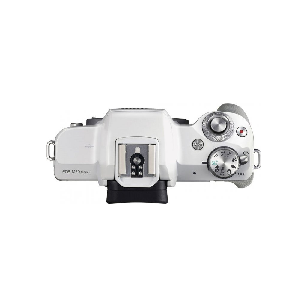 Цифровий фотоапарат Canon EOS M50 Mk2 + 15-45 IS STM Kit White (4729C028) - зображення 4