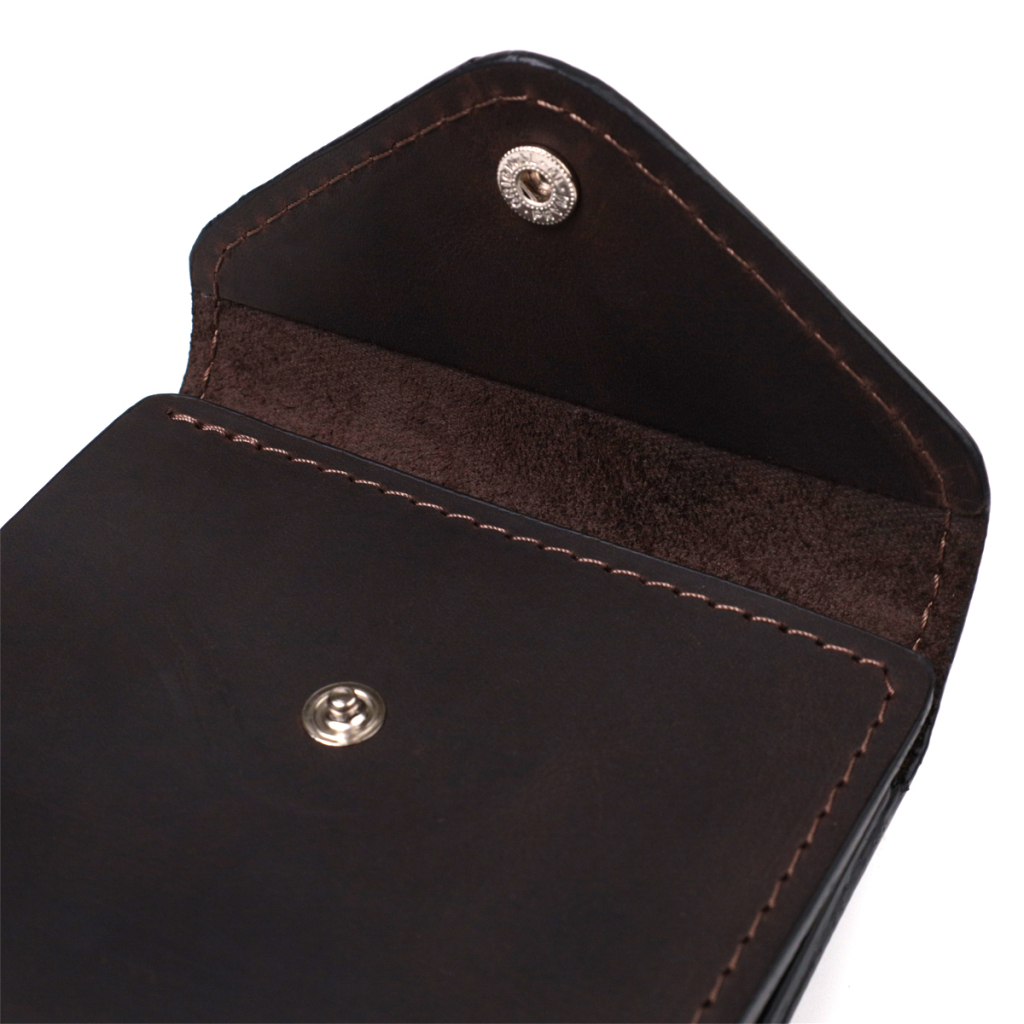 Гаманець Grande Pelle З матової натуральної шкіри Коричневий (16810) - зображення 3