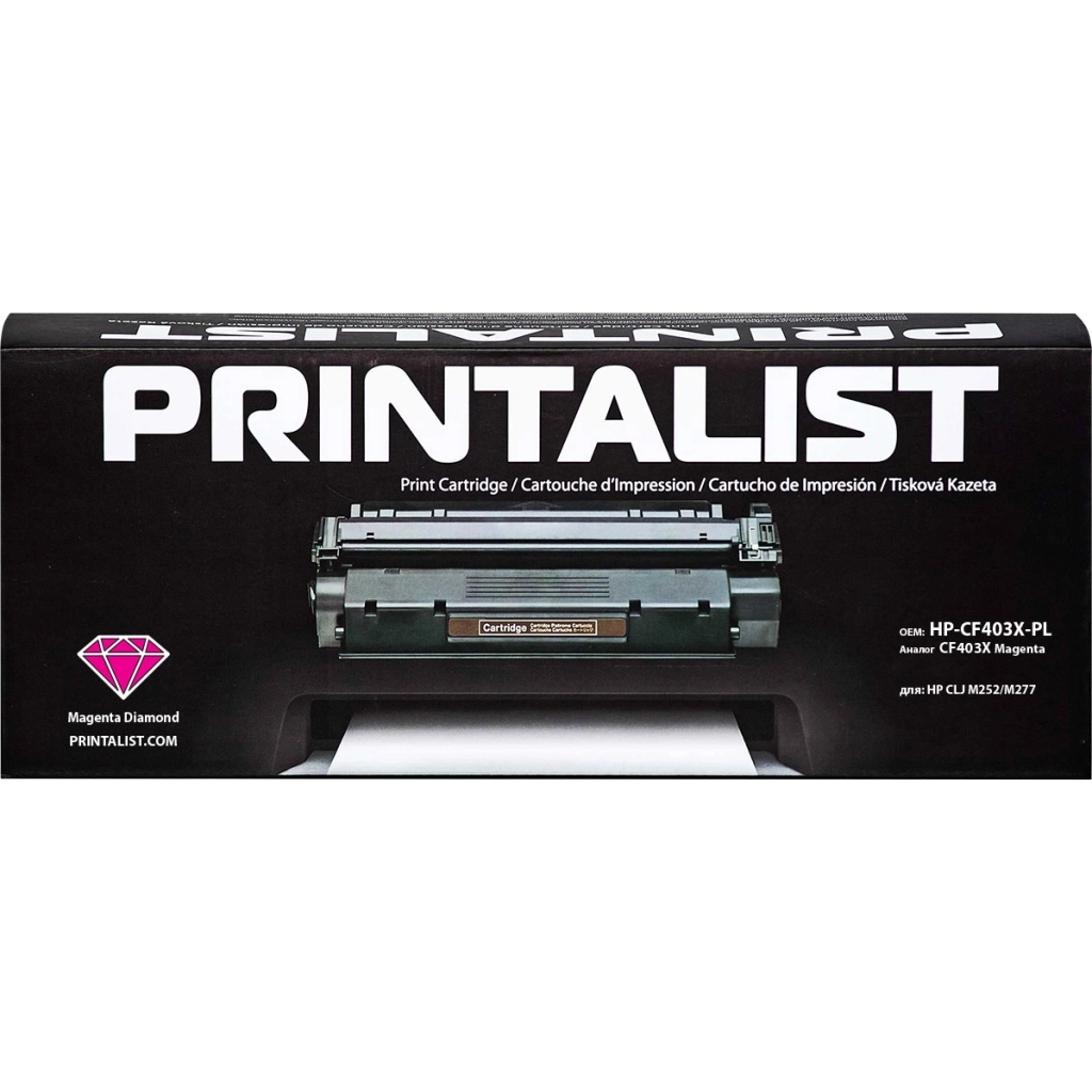 Картридж Printalist HP LJ M252/M277/ CF403X Magenta (HP-CF403X-PL) - зображення 1