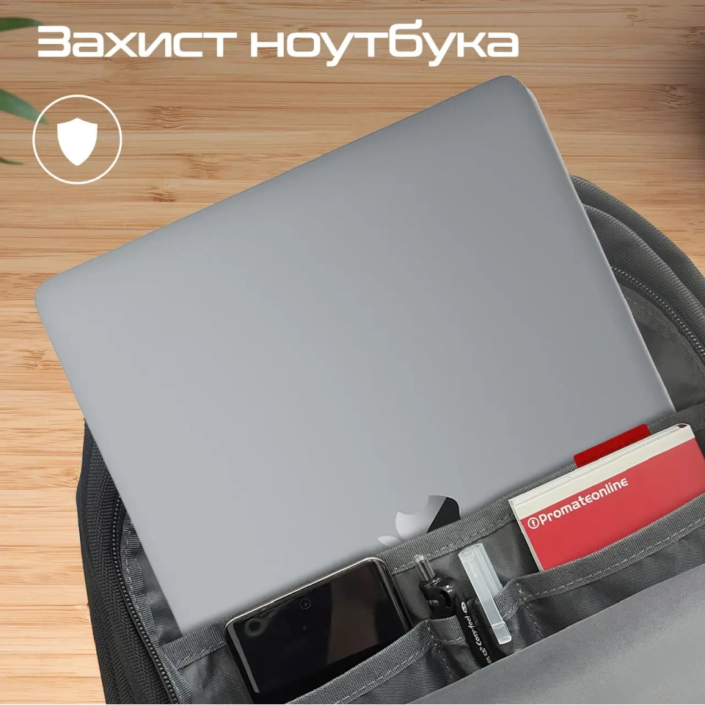 Рюкзак для ноутбука Promate 15.6" ElitePack-Go Black (elitepack-go) - зображення 4