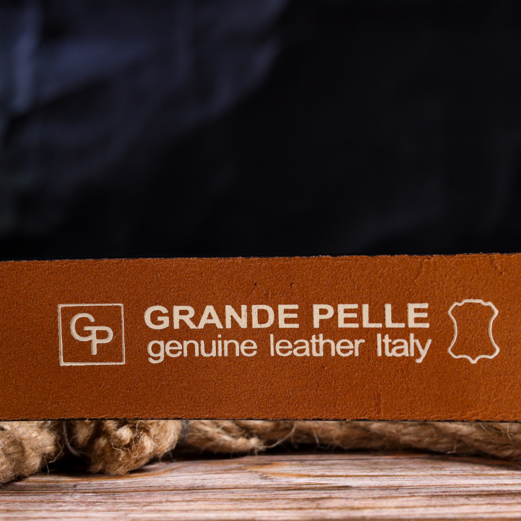 Ремінь Grande Pelle З натуральної шкіри Рудий (21472) - зображення 10