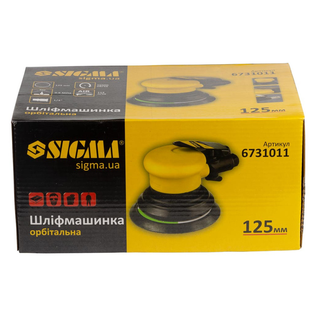 Шліфувальна машина Sigma орбітальна 125мм (6731011) - зображення 8