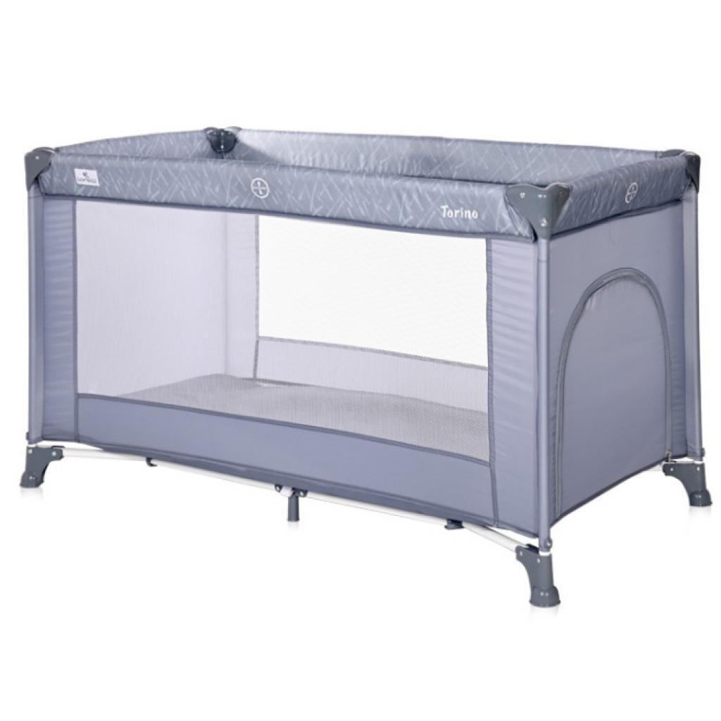 Дитячий манеж Bertoni/Lorelli TORINO 1L silver blue - зображення 1