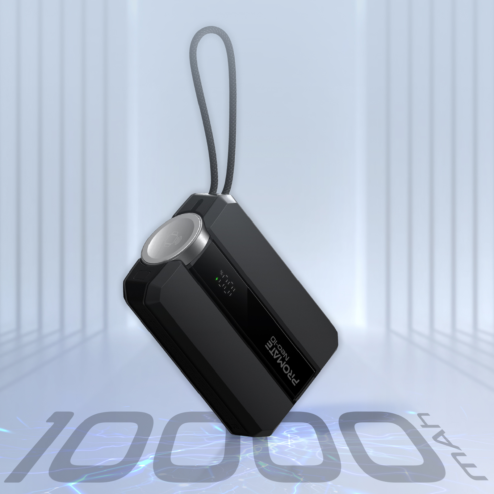 Універсальна мобільна батарея Promate Neo-10 10000mAh 30W Black - изображение 2