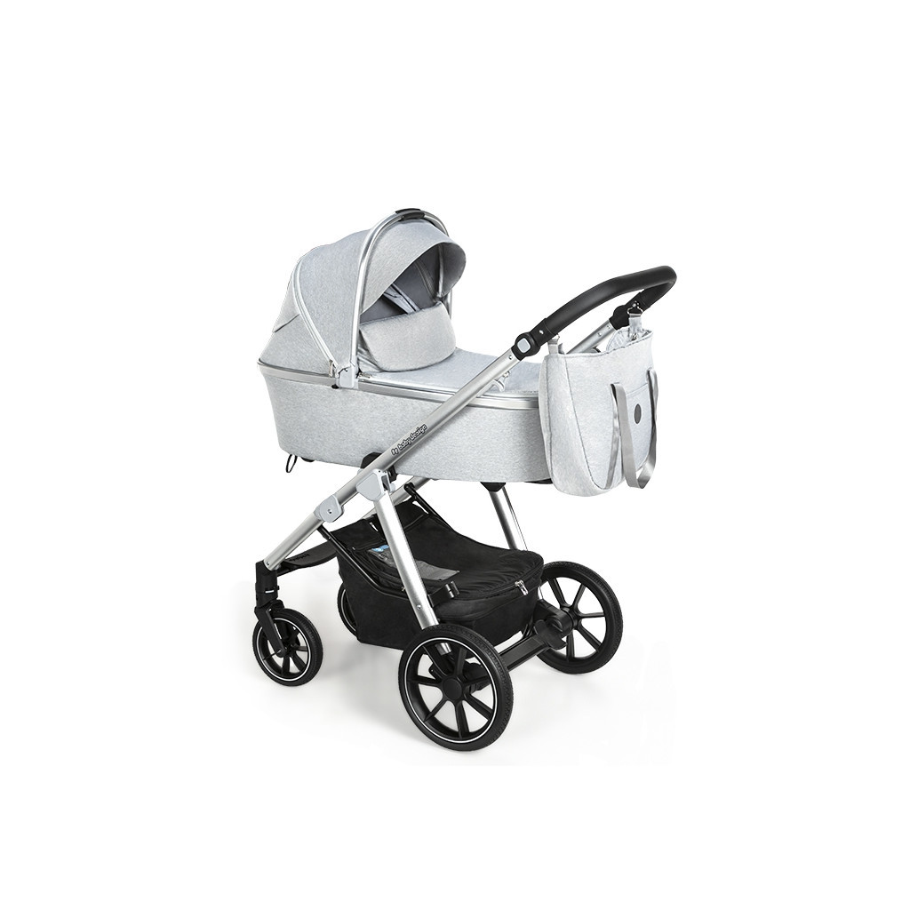 Коляска Baby Design Bueno 27 Light Gray (без вишивки) (203671) - зображення 2