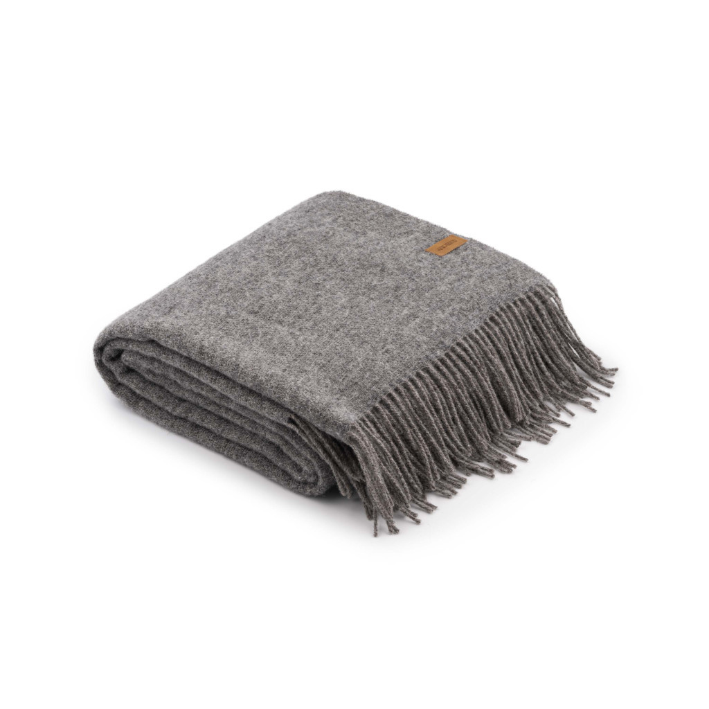 Плед Ardesto Leonardo Doubleface 100% вовна 140x200 см тауп-сірий (ART0406LD) - зображення 6