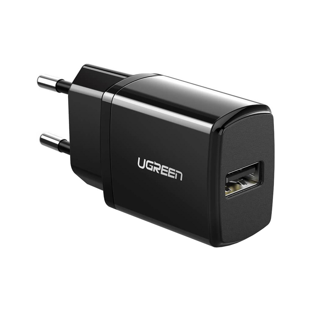 Зарядний пристрій Ugreen ED011 5V USB 2.1A (50459) Black (976964) - зображення 1