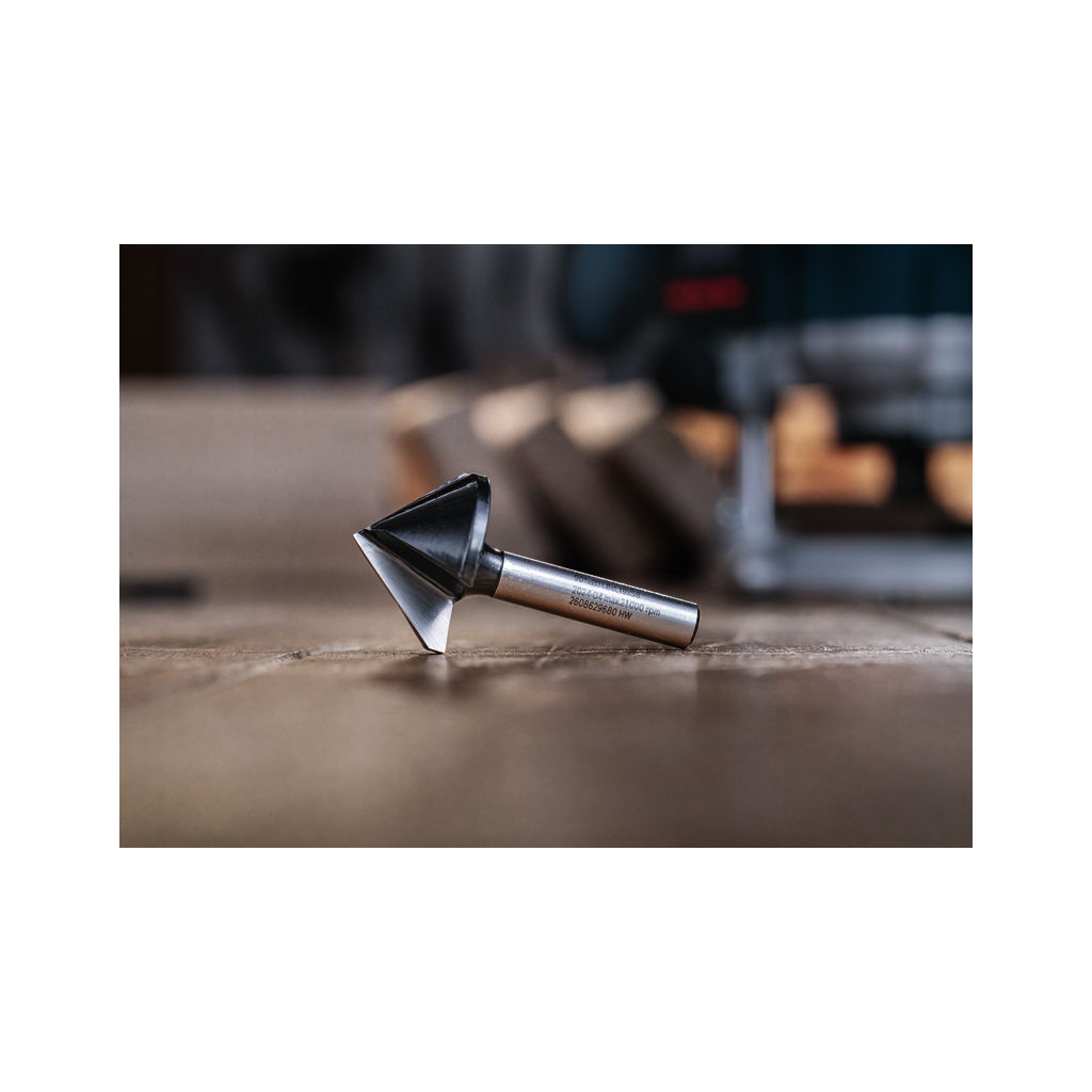 Фреза Bosch Professional пазова V-подібна V, Std, S8, D11, L14 60° (2.608.628.406) - зображення 3