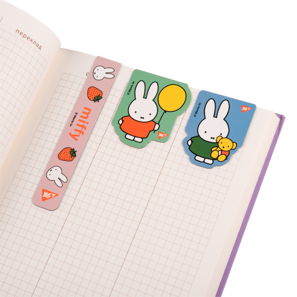 Закладки для книг Yes магнітні Miffy 3 шт (708356) - зображення 3
