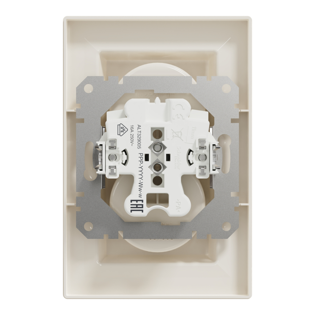 Розетка Schneider Electric ASFORA без заземлення подвійна крем (EPH9700123) - изображение 8