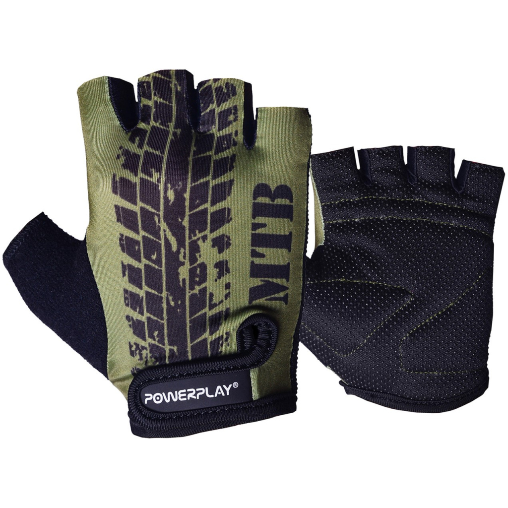 Велорукавиці PowerPlay 5451 Протектор Зелені XS (5451_XS_Green_MTB) - зображення 1
