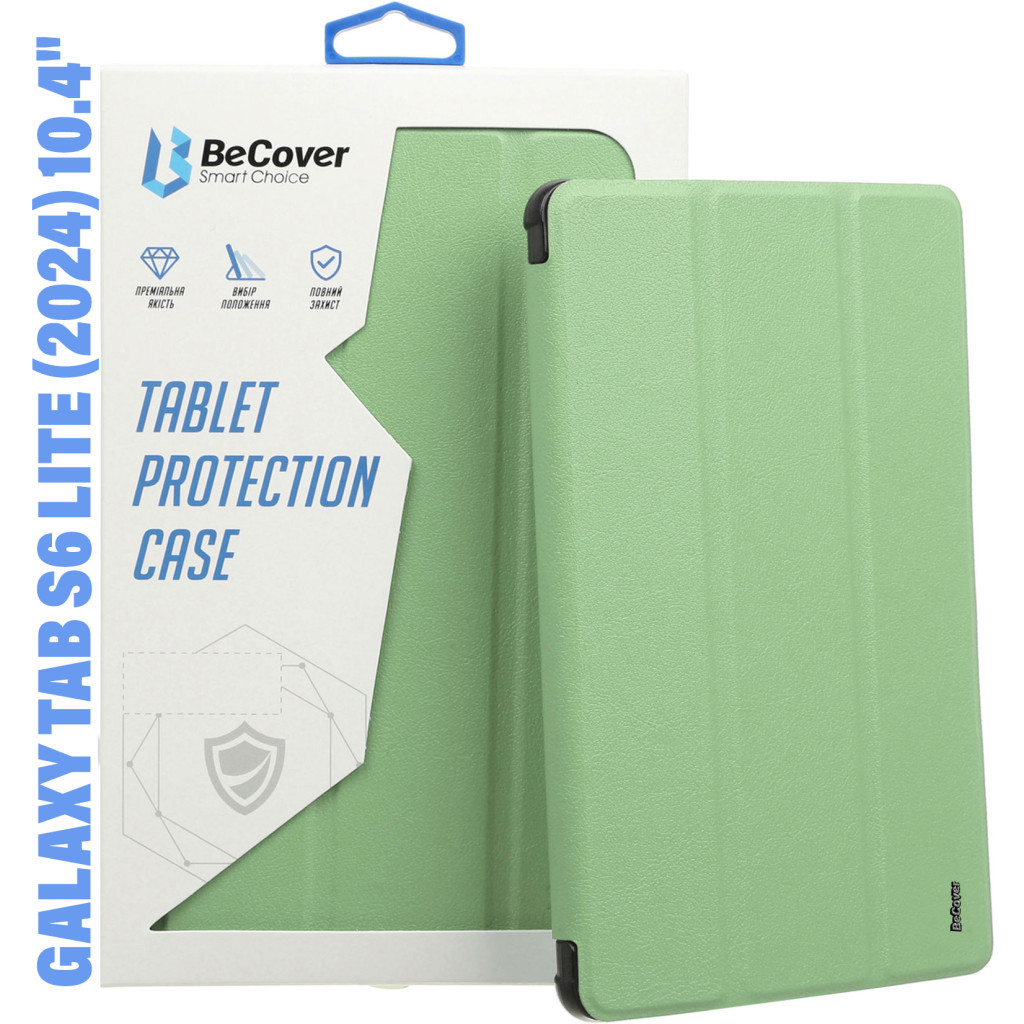 Чохол до планшета BeCover Soft Edge Stylus Mount Samsung Tab S6 Lite (2024) 10.4" P620/P625/P627 Green (710842) - зображення 1