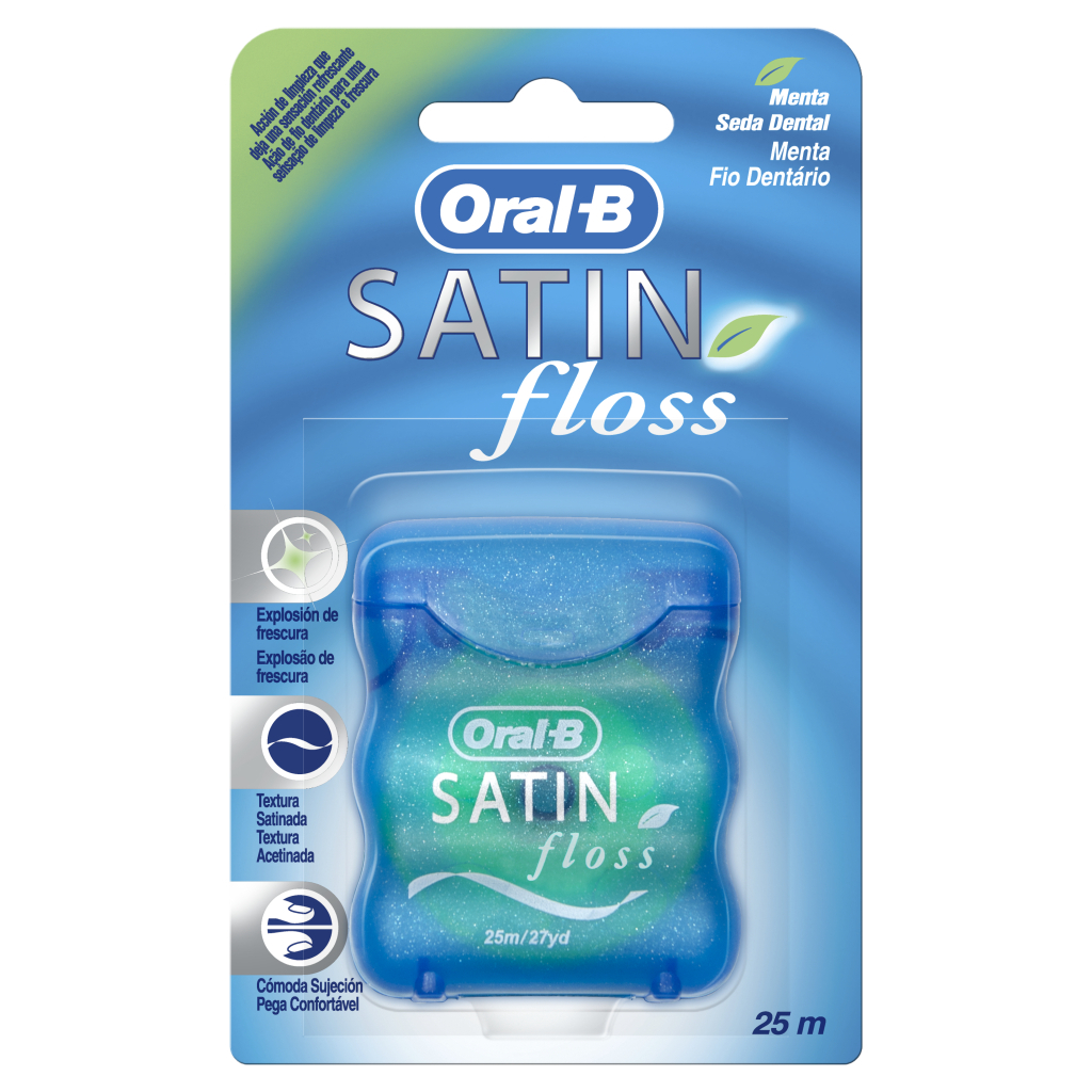 Зубна нитка Oral-B Satin Floss 25 м (5010622018258/5010622017947) - изображение 1