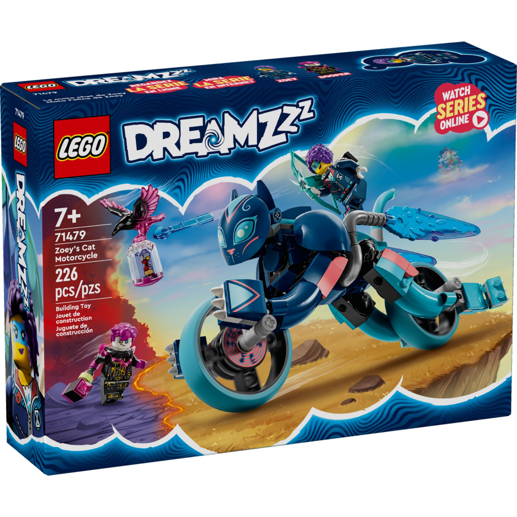 Конструктор LEGO DREAMZzz Котячий мотоцикл Зоуі (71479) - зображення 1