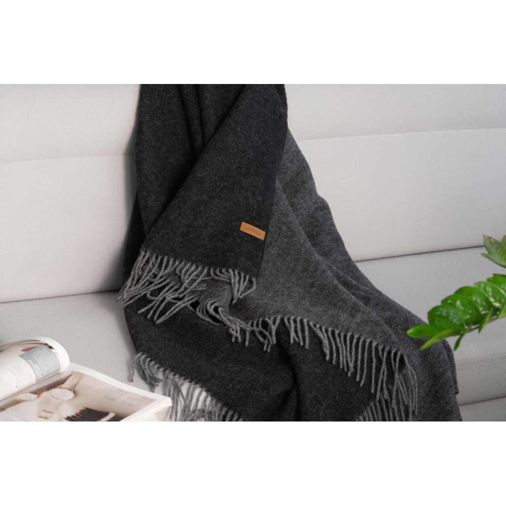 Плед Ardesto Leonardo Doubleface 100% вовна 140x200 см шоколад-беж (ART0401LD) - зображення 7