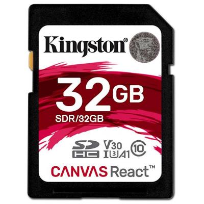 Карта пам'яті Kingston 32GB SDHC class 10 UHS-1 U3 (SDR/32GB) - зображення 1