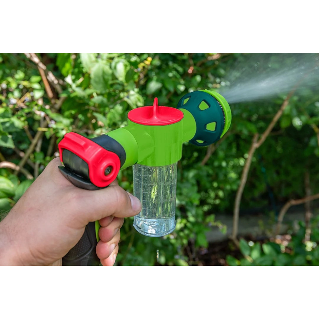 Пістолет для поливу Verto ручний з контейнером, пінорозпилювач, багатофункціональний (15G715) - изображение 2