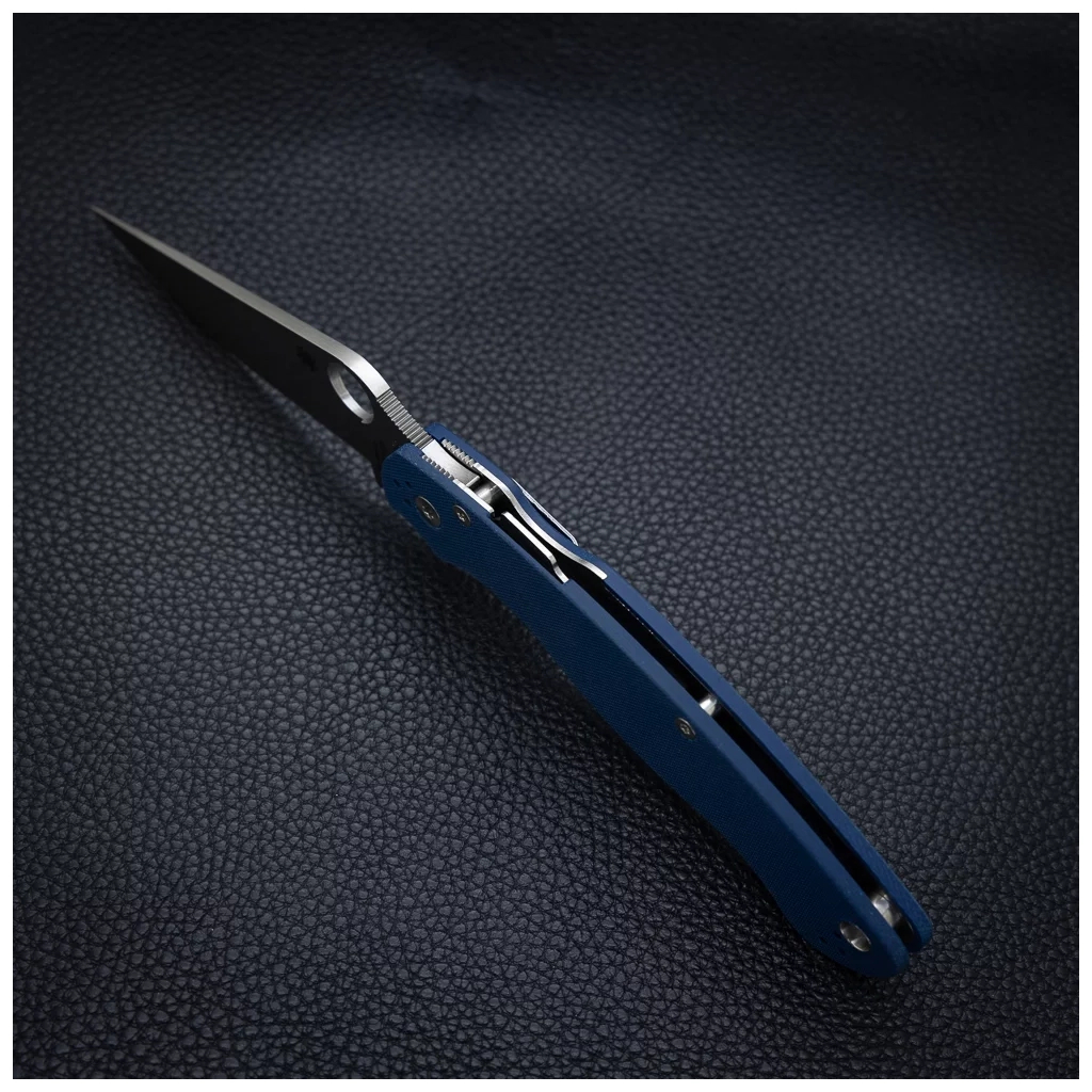 Ніж Spyderco Military 2 CPM SPY27 G-10 Cobalt Blue (C36GPCBL2) - зображення 9