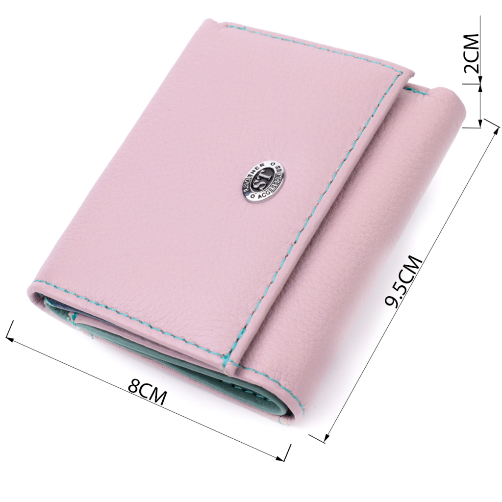 Гаманець ST Leather З натуральної шкіри Бежевий (19503) - зображення 3