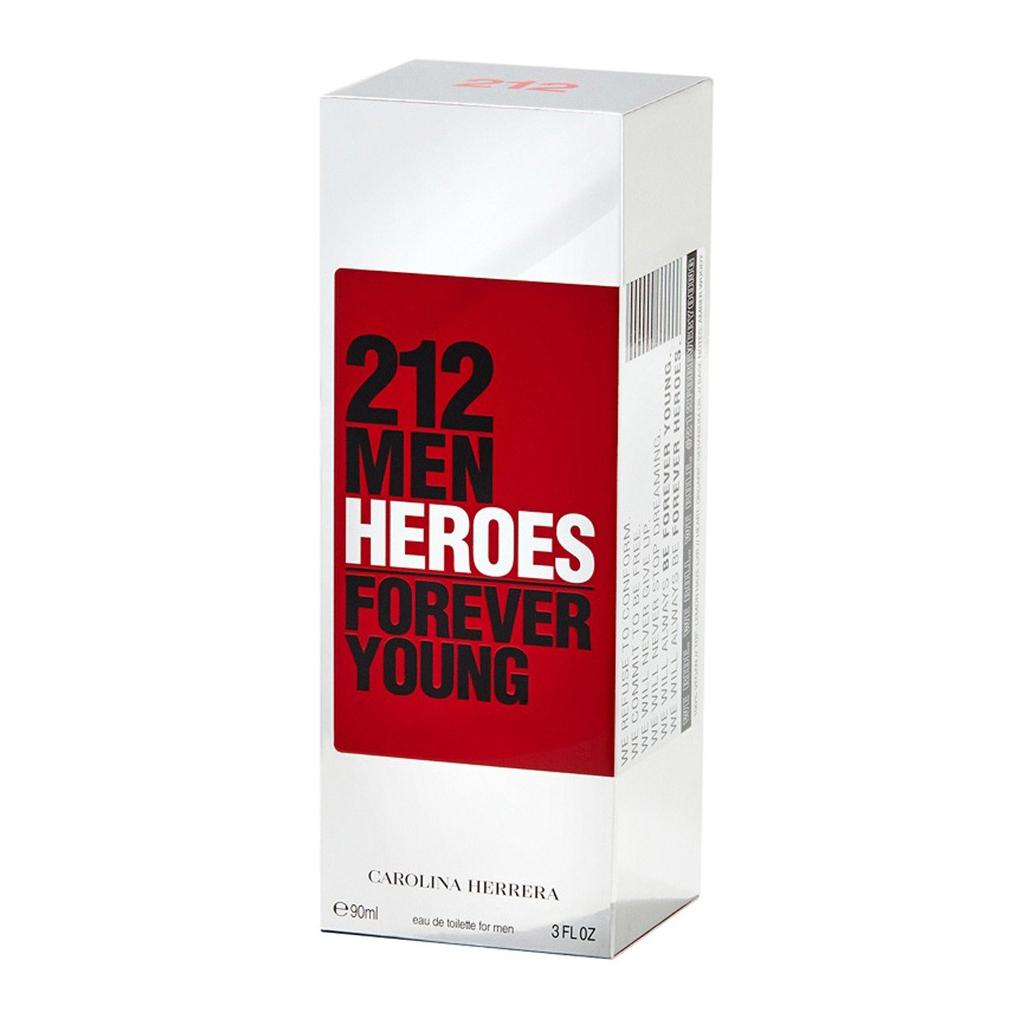 Туалетна вода Carolina Herrera 212 Men Heroes Forever Young 90 мл (8411061972656) - зображення 3
