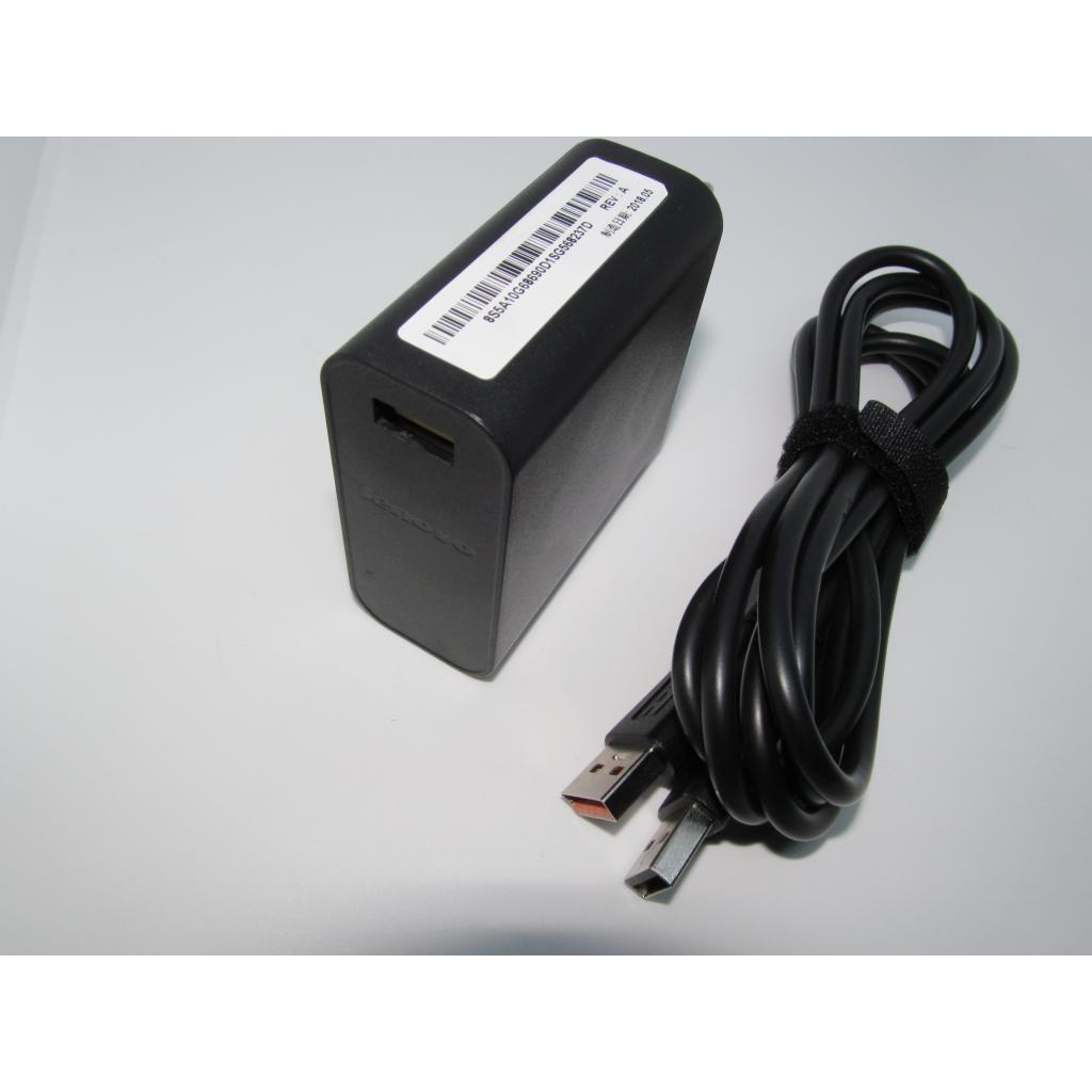 Блок живлення до ноутбуку Lenovo 65W 20V, 3.25A / 5V, 2A разъем bevel USB (косой) wall mount (ADL65WDA / A40248) - зображення 2