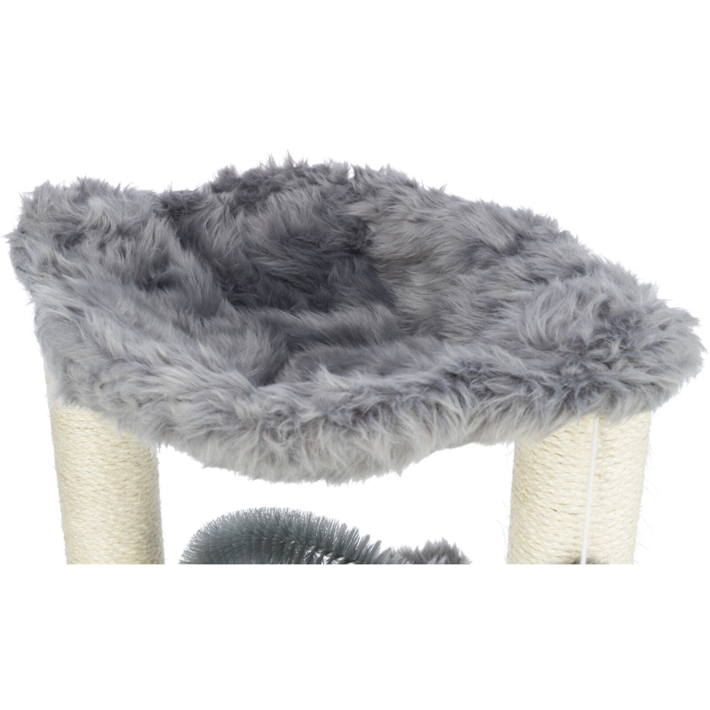 Дряпка (кігтеточка) для котів Trixie Baza зі щіткою 41х41х50 см сіра (4011905445489) - изображение 4