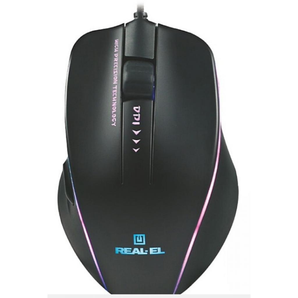 Мишка REAL-EL RM-747 USB Black (EL123200028) - зображення 4