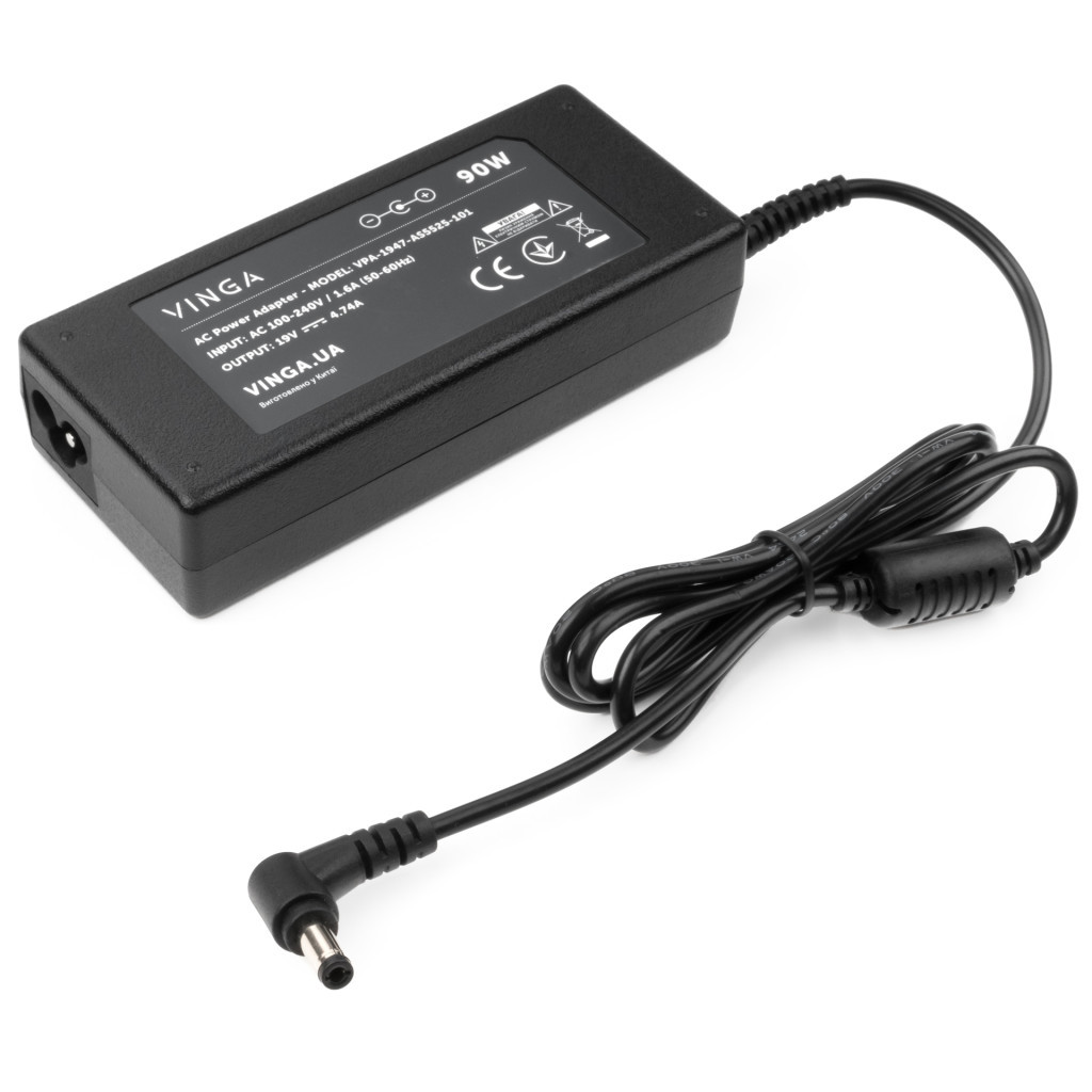 Блок живлення до ноутбуку Vinga ASUS 90W 19V 4.74A 5.5*2.5 (VPA-1947-AS5525-101) - зображення 2