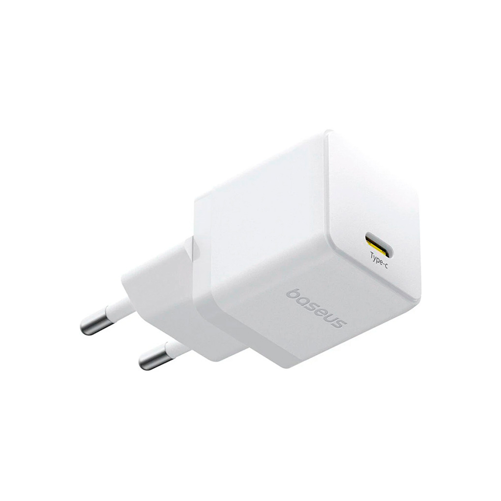 Зарядний пристрій Baseus Palm Fast Charger 1C 20W + Cable 1.0m Type-C 60W white (P10111602213-01) - зображення 2