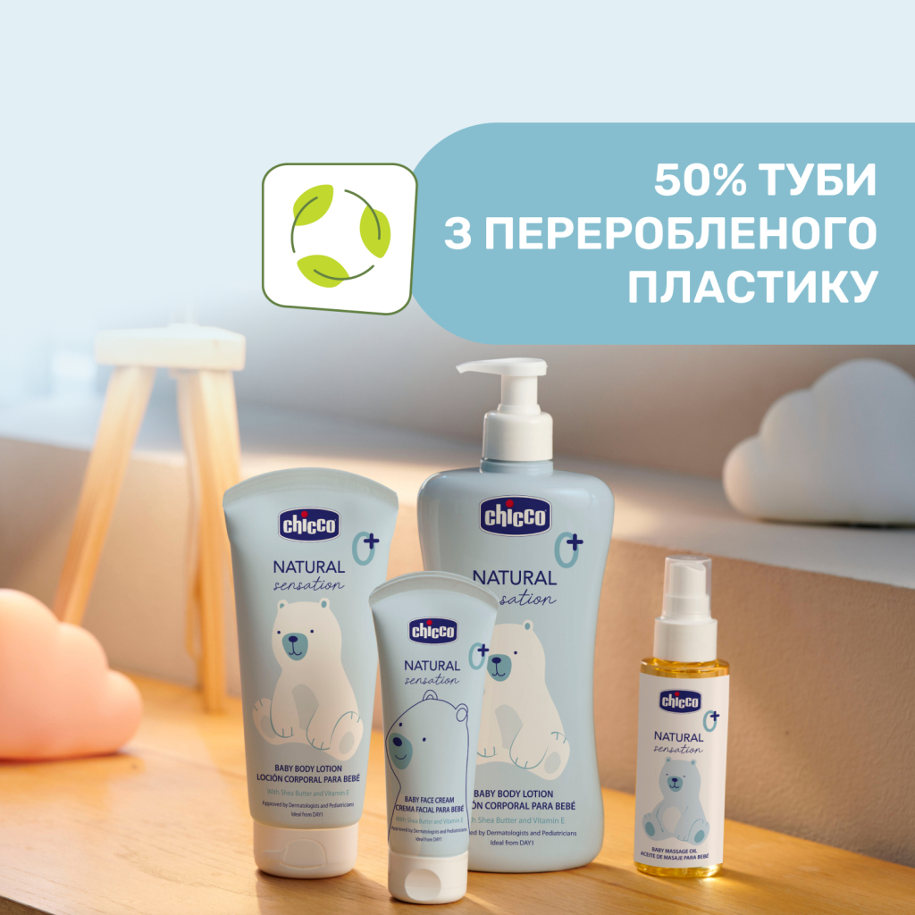 Дитячий крем Chicco Natural Sensation для обличчя 50 мл 8058664163779 (11521.00) - зображення 7