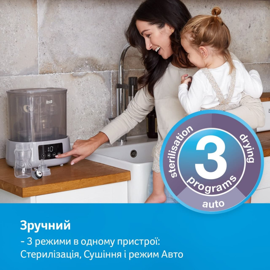 Стерилізатор Lovi електричний паровий зі сушаркою (12/209) - изображение 8