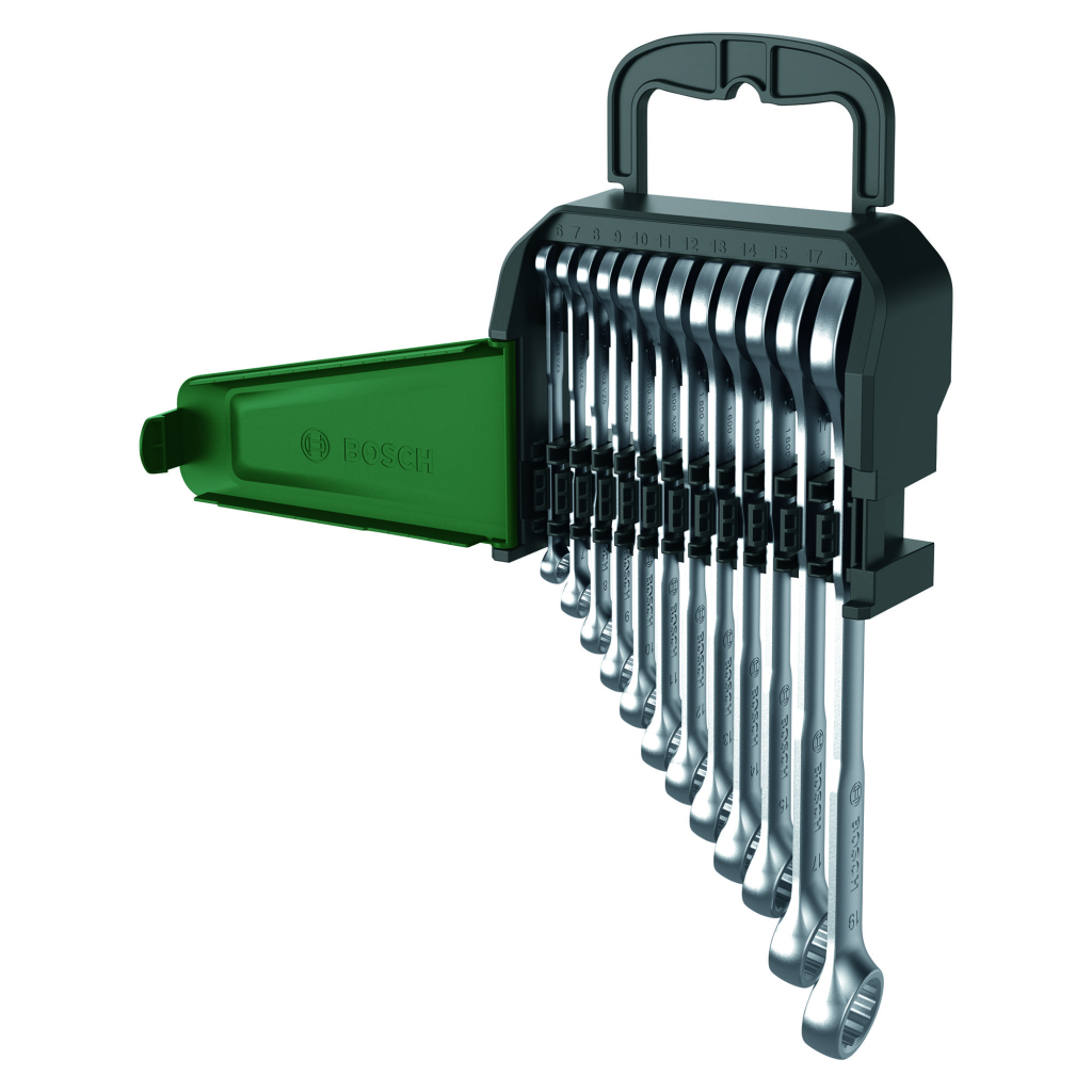 Ключ Bosch гайковий, набір 12шт, комбінований, 6-19мм, CrV (1.600.A02.Z9D) - зображення 3