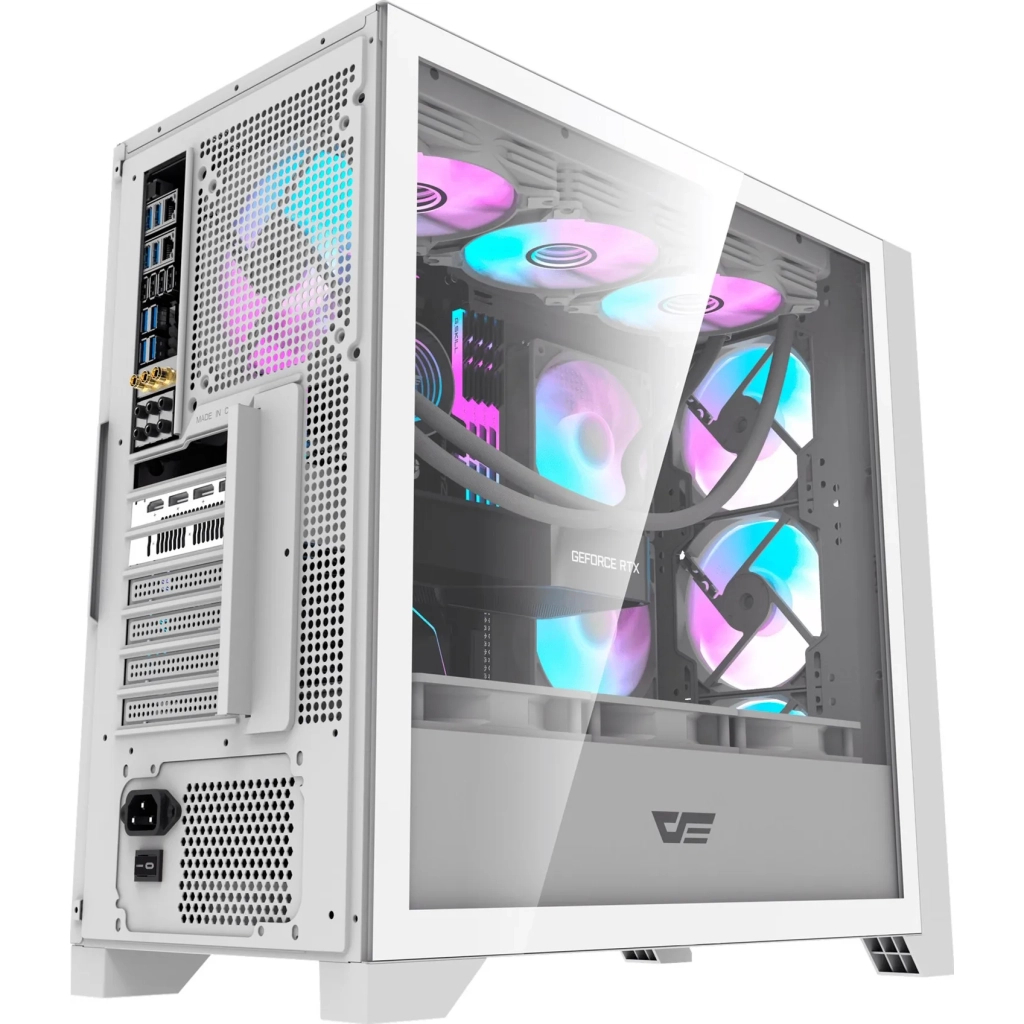 Корпус для ПК DARKFLASH DRX90 GLASS WHITE - зображення 12