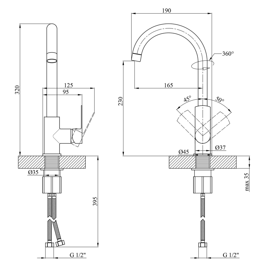 Змішувач Kroner Main-C030 - зображення 9