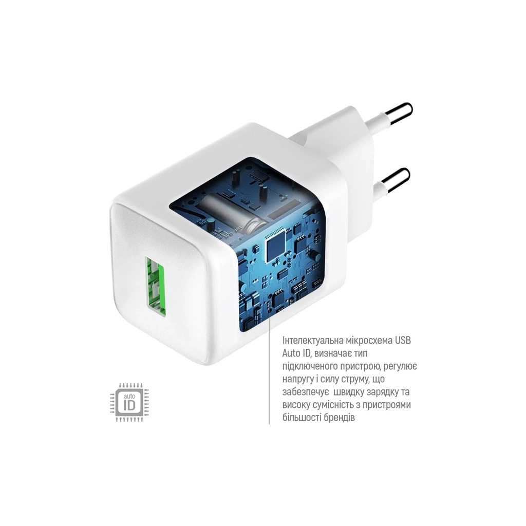 Зарядний пристрій ColorWay USB QC3.0 18W white (CW-CHS063Q-WT) - зображення 8