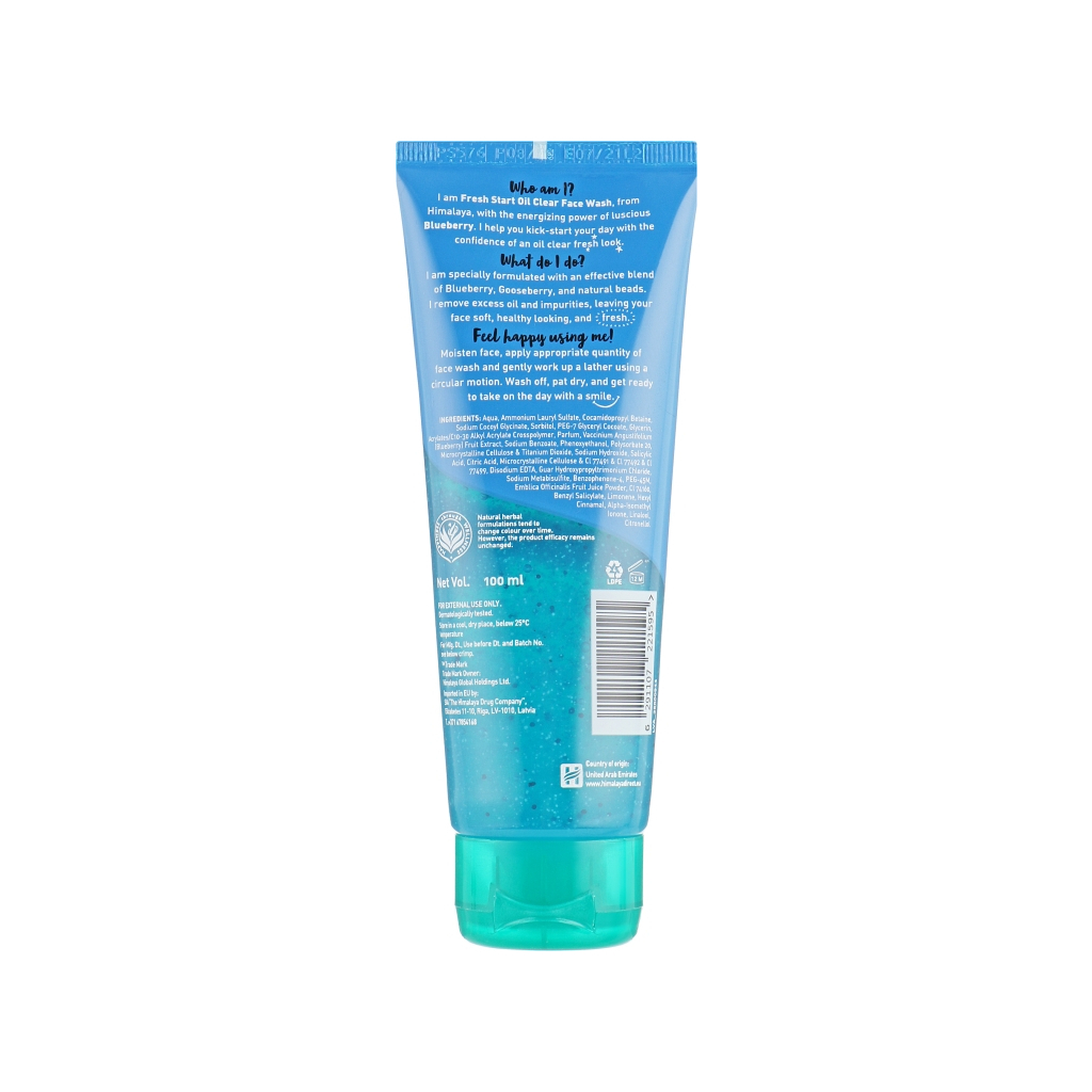 Гель для вмивання Himalaya Herbals Fresh Start з чорницею 100 мл (6291107221595) - зображення 2