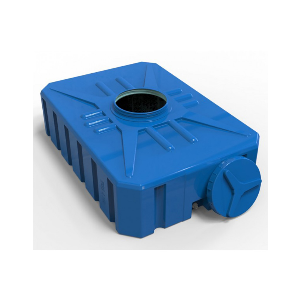 Ємність для води Євро Пласт квадратна харчова 500 л прямокутна синя (922) - зображення 2