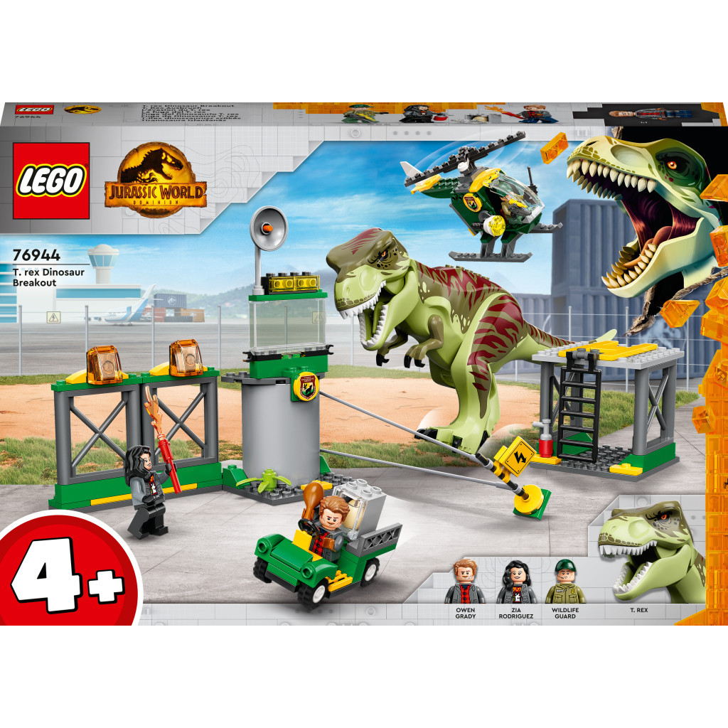 Конструктор LEGO Jurassic World Втеча Тиранозавра 140 деталей (76944) - зображення 1