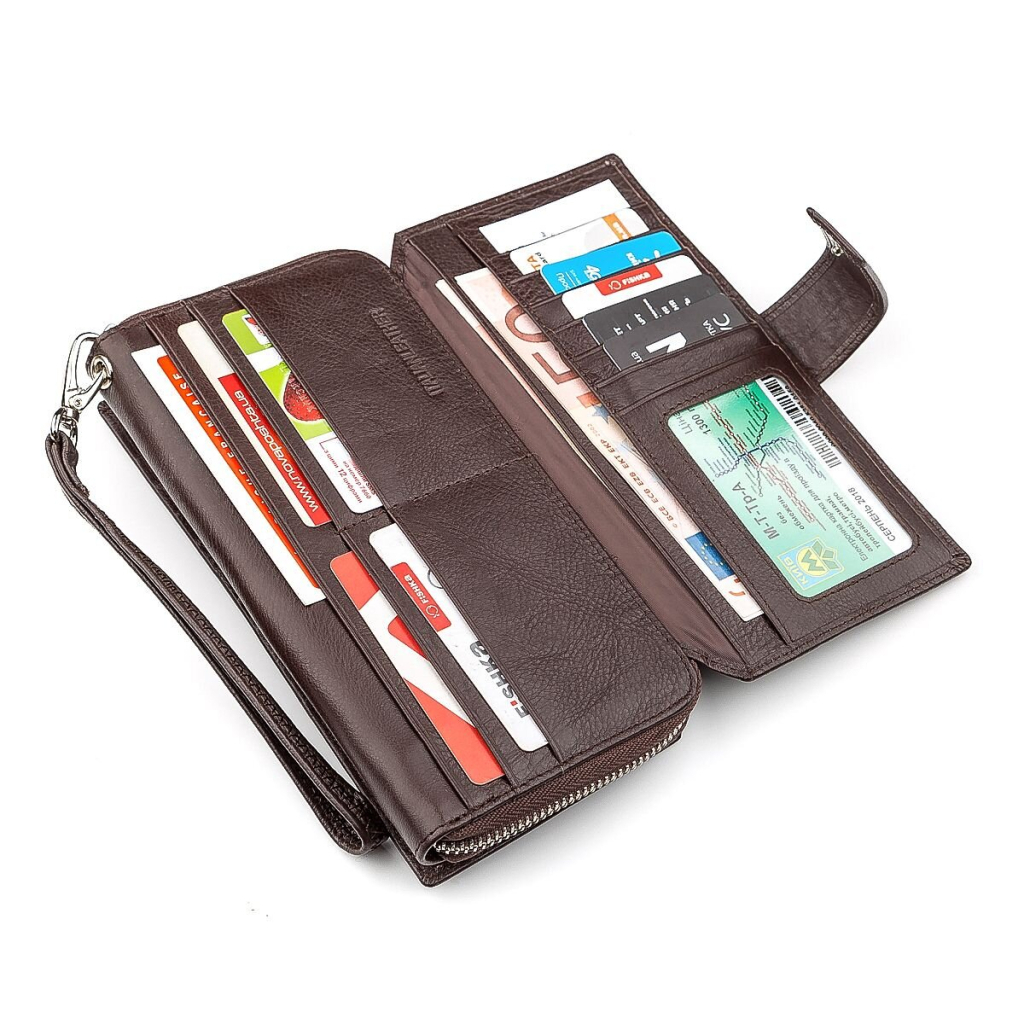 Гаманець ST Leather З натуральної шкіри Коричневий (18457) - зображення 7