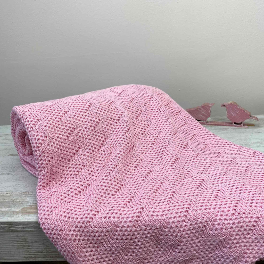 Плед Прованс Діно Зиґзаґ 130х170 Рожевий (4823093432055) - изображение 1