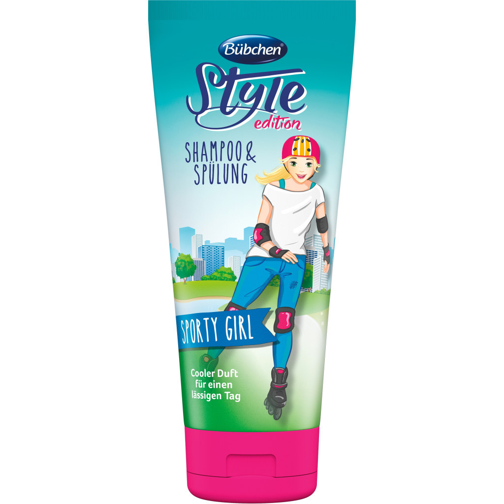 Дитячий шампунь Bubchen + ополіскувач Спортивна дівчинка 200 мл (12382121_7613035893016) - зображення 1
