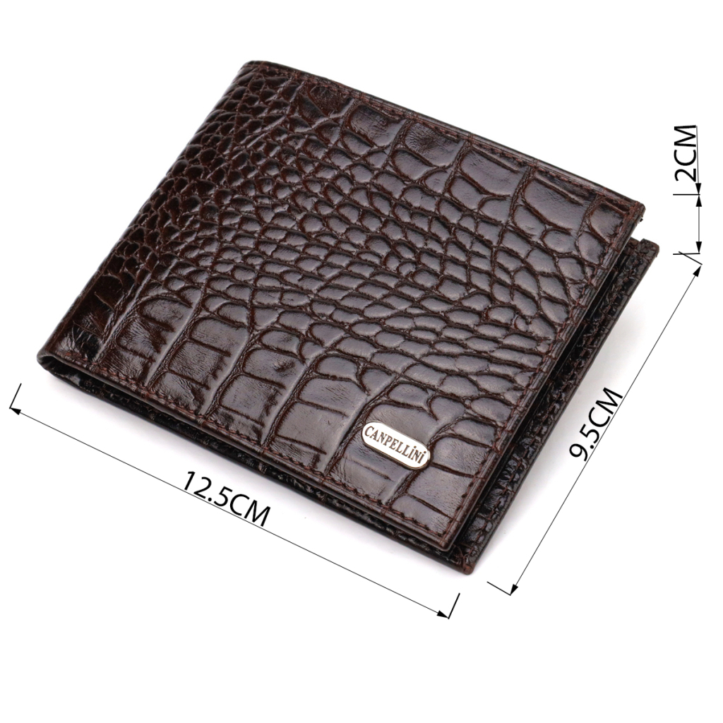 Портмоне Canpellini З натуральної шкіри Коричневе (21870) - зображення 3